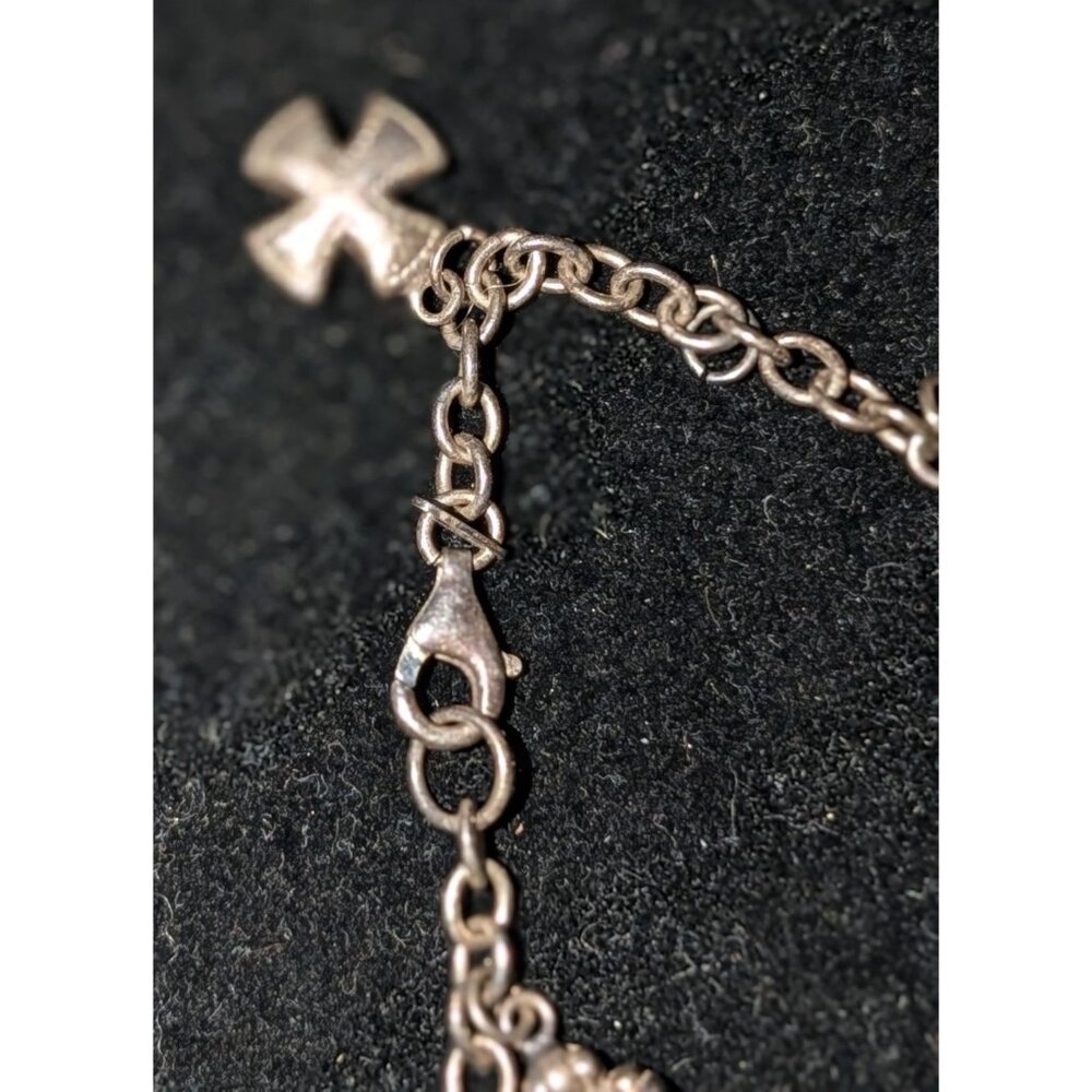 Sterling Silver JCM 925 Mauritius Charm Bracelet 11 Cross Charms by Jacmel Jewel - Picture 12 of 16